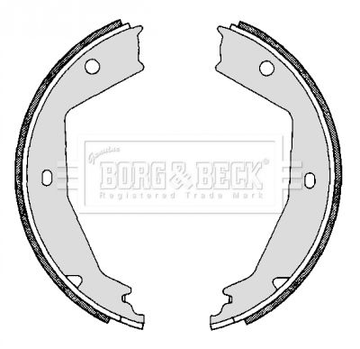 BORG & BECK Комплект тормозных колодок BBS6284